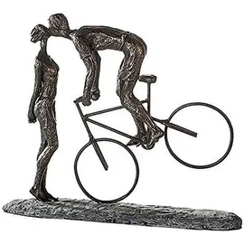 Casablanca by Gilde Dekofigur Skulptur Kiss me bronzefarben H. 30 cm)