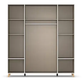 Rauch Drehtürenschrank Shinjo - 187x53x203cm - grau - Holz