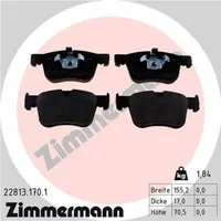ZIMMERMANN Bremsbelagsatz, Scheibenbremse