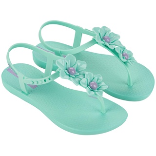 Ipanema Mädchen Class Flower Kids Sandale, Green Lilac, 27/28 EU