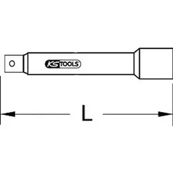 1/2" Verlängerung mit Schutzisolierung, automatische Arretierung, 250mm
