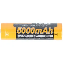 Fenix ARB-L21-5000U 21700 Li-Ion Akku 3,6V 5000mAh mit USB