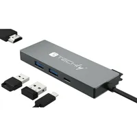 TECHLY Hub USB-C 4 in 1