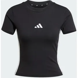 adidas Essentials 3-Streifen Slim Baby T-Shirt Black / White XL