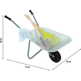 Small Foot Company Gartenwerkzeug-Set mit Schubkarre 12799
