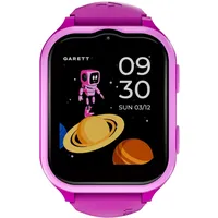 Garett Kids eSim 4G BT 40 mm Kunststoffgehäuse Pink Silikonarmband Pink M