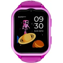 Garett Kids eSim 4G BT 40 mm Kunststoffgehäuse Pink Silikonarmband Pink M