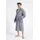 Bruno Banani Herrenbademantel BRUNO BANANI "Clement, ideal für Sauna & Spa, Hotelbademantel, Morgenmantel" Gr. L, grau, L:125cm, Walkfrottier, Hausmäntel, 100% Baumwolle, einfarbig, glänzende Streifen-Bordüre, Taschen, S-4XL