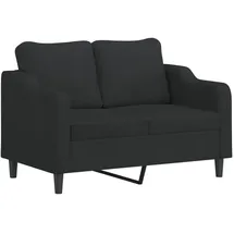 vidaXL 2-Sitzer-Sofa Schwarz 120 cm Stoff