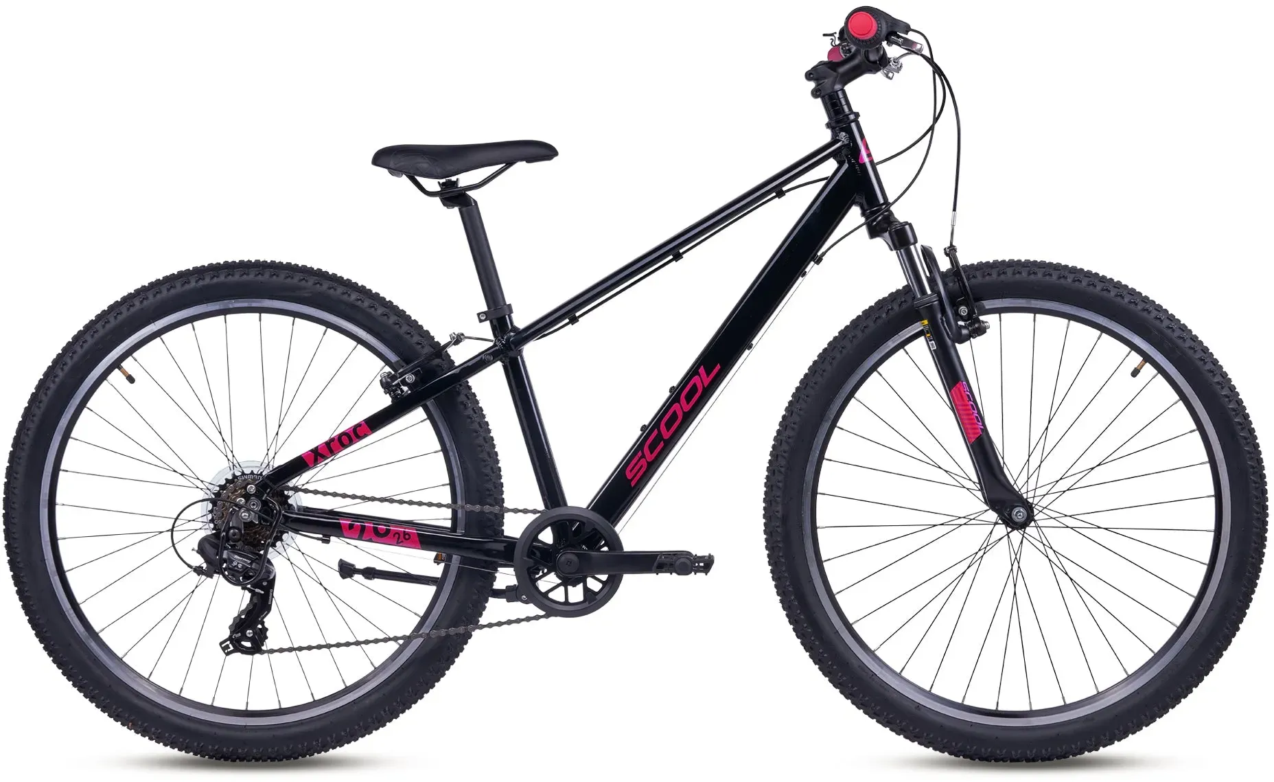Kinderfahrrad - Xroc pro 26 Zoll 7-Gang | ab 10 Jahre - Black/Pink
