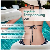 Canadian Spa CO. Wassergefülltes Pool Sitzkissen, aufblasbare Sitzerhöhung, komfortable Unterstützung, Hot Tub Zubehör