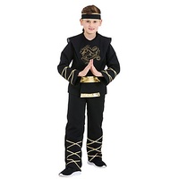 Kinderkostüm "Ninja", schwarz/gold