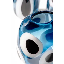 LEONARDO Vase OCCHI BLU (LBH 17.40x22.40x22 cm) - blau - LBH 17.40x22.40x22 cm