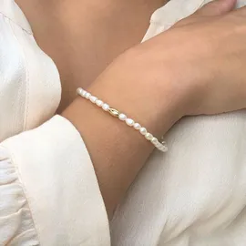 AILORIA SANGO Armband aus Sterlingsilber mit gold/weißer Perle Größe onesize