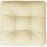 vidaXL Palettenkissen Creme 60x61,5x10 cm Stoff