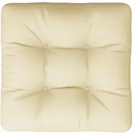 vidaXL Palettenkissen Creme 60x61,5x10 cm Stoff