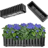 Kadax Blumenkasten 60 x 18 x 16,5 cm Anthrazit