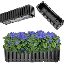 Kadax Blumenkasten 60 x 18 x 16,5 cm Anthrazit