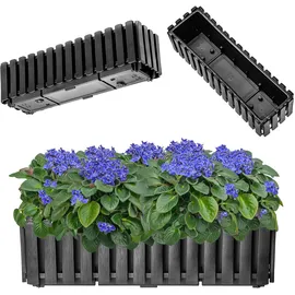 Kadax Blumenkasten 60 x 18 x 16,5 cm Anthrazit