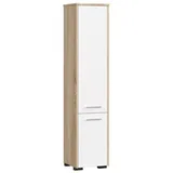 abamihome Akord Hochschrank 30 x 140 cm Weiß Holz
