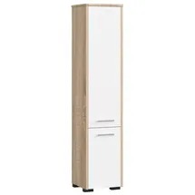 abamihome Akord Hochschrank 30 x 140 cm Weiß Holz