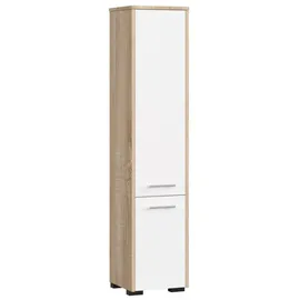 abamihome Akord Hochschrank 30 x 140 cm Weiß Holz