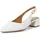 TAMARIS Damen Sling Pump mit Blockabsatz Leder, weiß, 36 EU