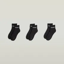 G-Star GROVE Sneakersocken 3er Pack Schwarz 44-47