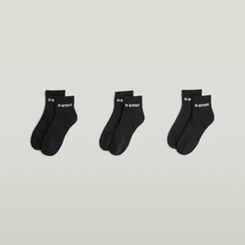 G-Star GROVE Sneakersocken 3er Pack Schwarz 44-47