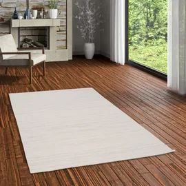 Pergamon Pergamon, Teppich, Wollteppich Kelim Natur Woolly (300 x 200 cm)