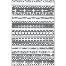 Outsunny Outdoor-Teppich 274 x 182 cm Dunkelgrau/Weiß