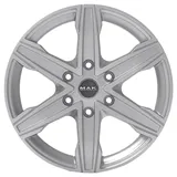 MAK King 6 silver 6.5x16 ET10 - LK6/139.7 ML112 Alufelge silber