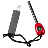 Max Fuchs Feuerstarter Zündstein mit Kompass rot schwarz