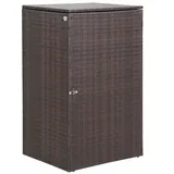 CASARIA Mülltonnenbox 115 x 80 x 65 cm braun