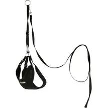 Kerbl Welpengeschirr mit Leine, schwarz 24 - 44 cm/10 mm