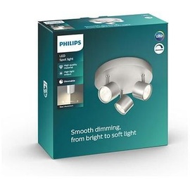 Philips Star Dreierspot aluminium