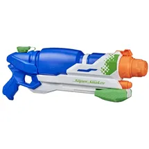 Hasbro Super Soaker Barrage Wasserpistole drei Spritzmodi bis zu 11,5 Meter Reichweite riesiger 2,4L Wassertank einfaches Auffüllen