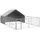 vidaXL Outdoor-Hundezwinger mit Auslauf 6 x 3 x 1,9 m Stahl Silber