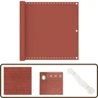 Vidaxl - Balkon-Sichtschutz Terracotta-Rot 90x300 cm hdpe - Balkon Sichtschutz - hdpe Sichtschutz - Sonnenschutz Balkon - Windschild Balkon