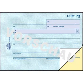 Avery Zweckform Quittung, inkl. MwSt. Formularbuch 1736
