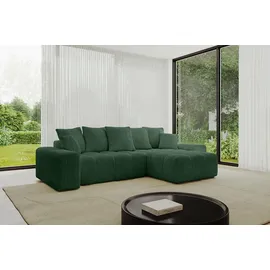 altdecor Ecksofa Cord 2-Sitzer Grün