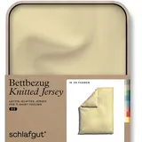 schlafgut Knitted Bio 27001 / 2700K, Blau|Braun|Gelb|Grau|Grün|Rot|Schwarz|Weiß|Lila, 155 x 220 cm