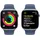 Apple Watch Series 10 GPS 46 mm Aluminiumgehäuse silber Sportarmband denim S/M