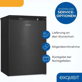 Exquisit KS516-4-051C Kühlschrank (107 l, 845 mm hoch, Schwarz)