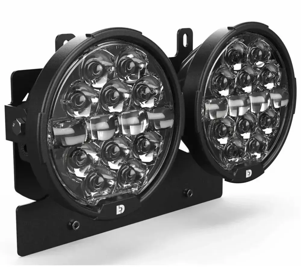Denali Destroyer Dual Kit Harley-davidson Road Glide 15-23 Scheinwerfer - Black - One Size