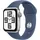 Apple Watch SE 2024 GPS + Cellular 40 mm Aluminiumgehäuse Silber, Sportarmband Denim M/L