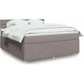 vidaXL Boxspringbett 180 x 200 cm Taupe