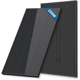FIREFLY ENERGY 200w Solarpanel Modulo Solare Monocristallino da 200 watt, Komplett Schwarz Monokristallin Photovoltaik Solarmodul Solarpanel für Wohnmobil, Balkonanlage, Gartenhäuse, Boot