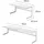 Yamazaki Küchenregal, weiß Metall, ausziehbar 54-92x25x22cm Tower Extendable Kitchen Rack, White, Steel, 54~92 x 22.5 x 25 cm