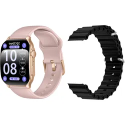 Smartwatch SMARTY 2.0, gold (rosa), Smartwatches, Armbanduhr, Damenuhr, Herrenuhr, Android5.1+, Apple iOS 8.0+